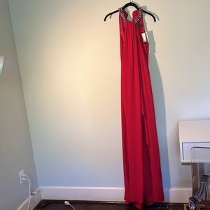 Carmen Marc Valvo Red Gown